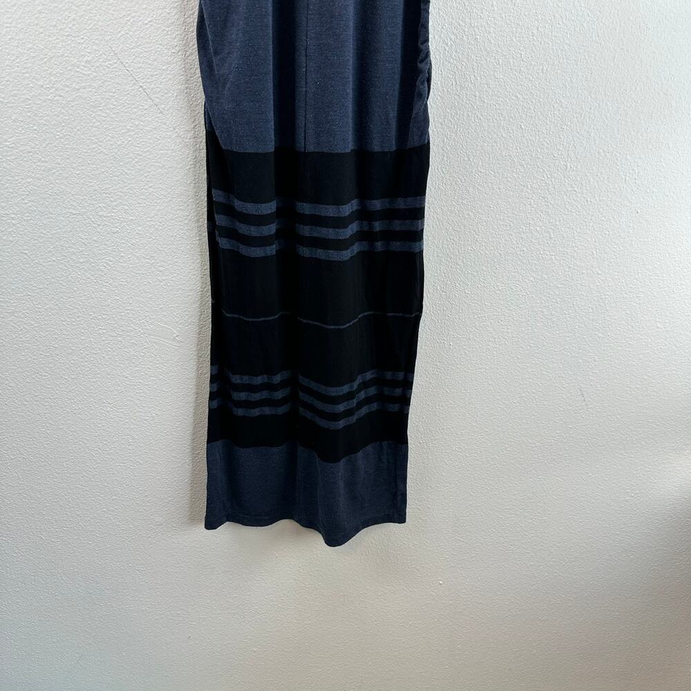 Standard James Perse Wide Stripe Tank Dress in Blue Black Size 1/S - Picture 8 of 13